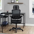 thumbnail image 3 of Mainstays Ergonomic Office Chair with Adjustable Headrest, Black Fabric, 275 lb capacity, 3 of 7