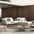 thumbnail image 3 of Customized outdoor sofa combination courtyard garden leisure solid wood furniture sunshine room balcony rattan lounge chair My Lux Decor Round, 3 of 22