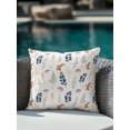 thumbnail image 4 of Outdoor Pillows Waterproof, Spring Floral Bedding Throw Pillows with Insert for Couch Sofa Bed, Berry Farmhouse Flowers Elegant 16x16 Inch Pillowcases Decorative Camping Patio Pillow Set of 1, 4 of 8