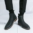 thumbnail image 3 of Dakaela Western Cowboy Boots for Men Retro Casual Chelsea Ankle Booties Mens Slip on Dress Oxfords, 3 of 7