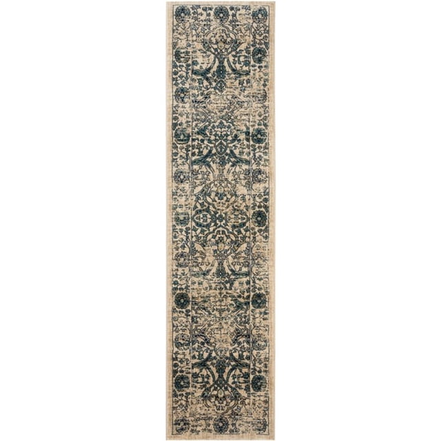 Safavieh Evoke 5'1" X 7'6" Power Loomed Rug in Beige and Blue