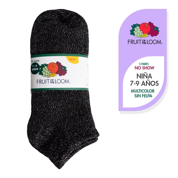 Tin Corto Fruit Of The Loom para Niña, Multicolor 5 Piezas Talla M