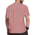 thumbnail image 4 of Green Striped T Shirt Mens Black Lines Streetwear T Shirts Comfortable Summer Harajuku Te, 4 of 5
