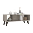 thumbnail image 2 of DeeHome Cincinatti Z Coffee Table, Two Open Shelves, Four Legs -Light Gray, 2 of 5