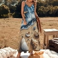 thumbnail image 2 of Beach Seashell Starfish Fine Art Sleeveless Dress Summer Dress Woman 2025, 2 of 7