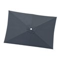 thumbnail image 3 of DYNWAVECA Patio Umbrella Replacement Canopy Replacement Parasol Canopy 200cmx300cm Easy to Install Practical Rectangular for Home Patio Gray, 3 of 9