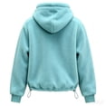 thumbnail image 5 of WULMLEO Womens Cuddle Pouch Hoodie for Small Pet Fleece Hoodie with Pouch Blue 2XL, 5 of 7