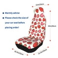thumbnail image 4 of Sikiie Hand Drawn Strawberry Car Seat Protector 2 Pack Car Seat Cushion Mat, Car Seat Covers for SUV, Truck, Van, 4 of 7