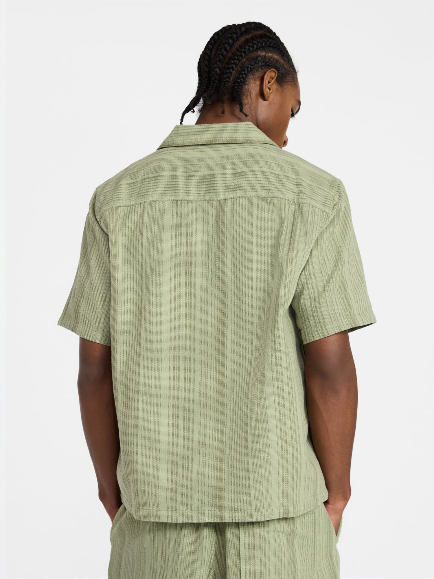 No Boundaries Textured Shirt with Short Sleeves, Men's XS-4XLT