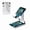 Blue Sky Galaxy Nebula, variant on WIRESTER White Foldable Phone Stand for Desk, Adjustable Portable Cell Phone Holder for iPhone 17, 16, 15, 14 and Android Smartphones - Bamboo Wood-Look Texture
