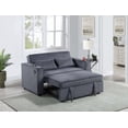 thumbnail image 6 of Modern Corduroy 2-Seat Sofa 59" w Cup Holders & USB, 6 of 8