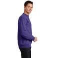 thumbnail image 3 of Port & Company Core Fleece Crewneck Sweatshirt-L (Purple), 3 of 6