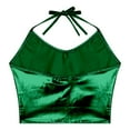 thumbnail image 5 of Bmisegm Tank Tops For Women Elegant Neck Tie Strap Sleek Sleeveless Camisole Regular Fit Waist Length For Casual Wear Summer Tops For Women Green_001 M, 5 of 5