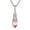 Pink, variant on Jewelry Women's Cat's Eye Stone Teardrop Stainless Steel Necklace
