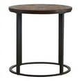 thumbnail image 2 of Meubles SEI Landmill Table Ronde en Bois Naturel Recyclé-Noir, 2 of 3