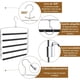thumbnail image 3 of Juego de 3 Perchas para Pantalones, Ganchos Pantalones Metal, Perchas Ropa, Ganchos Ropa Multifunciona con Acolchado Antideslizante, para 5 Vaqueros Cada Una, Traje, Bufandas, Corbatas, 3 of 8