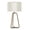 Gold, variant on Evelyn&Zoe 25" Mid-Century Modern Metal Table Lamp with White Drum Linen Shade