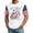 White, variant on Zimjoy 4th of July Shirts for Men Patriotic Crew Neck Short Sleeve 250 Anniversary Shirts USA Flag Spliced Mens Independence Day Shirts, Black 4XL