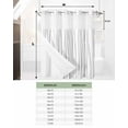 thumbnail image 7 of No Hook Shower Curtains, Gray Standard Bathtub Curtains with Snap in Liner, Abstract Lines Gradient Minimalist Modern Texture Waterproof Washable Fabric Bathroom Shower Curtain Sets, 72" x 72", 7 of 7