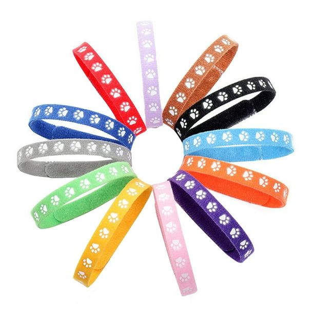 KAKOWELY 12 collares decorativos para mascotas, accesorios para gatos y perros, color aleatorio
