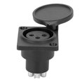 thumbnail image 3 of Xlr Impermeable Hembra Panel De Chasis Enchufe De Audio Para Conector De Micrófono De Alimentación 3 Pines 5 Uds Guardurnaity EL007137-00, 3 of 6