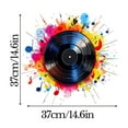 thumbnail image 3 of Colorful Record Wall Art Retro Music Stickers Decor For Home Office Perfect Gift For Music Lovers, 3 of 8