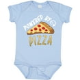 thumbnail image 3 of Inktastic Powered by Pizza Boys or Girls Baby Bodysuit, 3 of 5