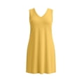 thumbnail image 5 of LIaqionyy Dress for Women Plus Size Summer Nightgown Sleeveless V Neck Loose Tank Dresses Soft Sleepwear Clothes XL-5XL, 5 of 6
