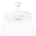 thumbnail image 4 of SkyX SkyFan Aluminum 4-Blade 24in LED Fandelier with Built-in Turbo Heater in Matte White, 4 of 9