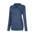 thumbnail image 5 of UJNDER Women's Sweatshirt Solid Color Stand Collar Zipper Pullover Long Sleeve Casual Winter Blue XXL, 5 of 8