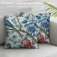 thumbnail image 3 of PHYHOO Pillow Covers , Vintage Bule Birds Flowers Farmhouse Decorations Throw Pillow Covers Blue and White Outdoor Decorative Linen Cushion Case for Couch Sofa Home, 3 of 5