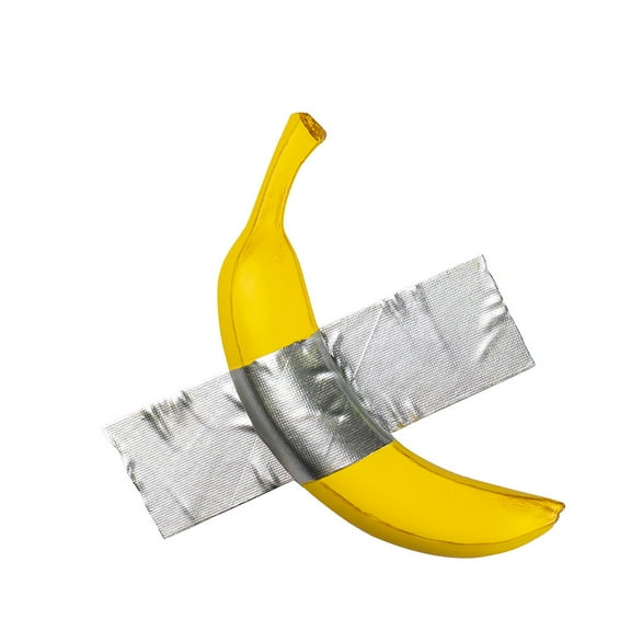 Duct Tape Banana, Handmade Banana Wall Sculpture, Fruit Sculpture Wall Decor, Resin Wall Hanging Decoration for Living Room Dining Room Bedroom Kitchen Office Home Gift for Men Women