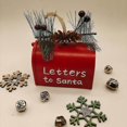 thumbnail image 5 of Buzón de metal de Navidad colgante de hierro de Navidad decoración de buzón de metal decoración de árbol de Navidad buzón de Navidad (rojo) (1 unidad), 5 of 5