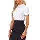 thumbnail image 4 of Cuerpo de mujer con cuello alto y mangas cortas INSPIRE CHIC S Blanco, 4 of 6