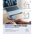 thumbnail image 2 of Soporte para laptop YICOSUN ajustable con rotación de 360° para 10-16'', 2 of 9