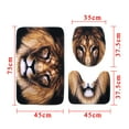 thumbnail image 3 of African Lion Bathroom Shower Curtain Liner Set OR Rugs Toilet Lid Cover Shower Curtain Sets, 3 of 8