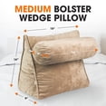 thumbnail image 3 of Cheer Collection Wedge Pillow with Detachable Bolster & Backrest, 3 of 5