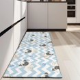 thumbnail image 4 of Pug and Footprints Kitchen Rug Mat,Kitchen Runner Rugs Non Skid Washable,Decorative Kitchen Floor Mats for Kitchen,Sink,Laundry,17"X47", 4 of 5