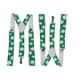thumbnail image 1 of EeaseMX 2 tirantes elásticos de trébol de cuatro hojas de 2,5 cm de ancho con 3 clips para hombres y mujeres (trébol de cuatro hojas verde), 1 of 7