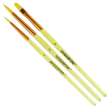 SET OF 3 SNAZAROO FACE PAINT PAINTING BRUSHES Halloween