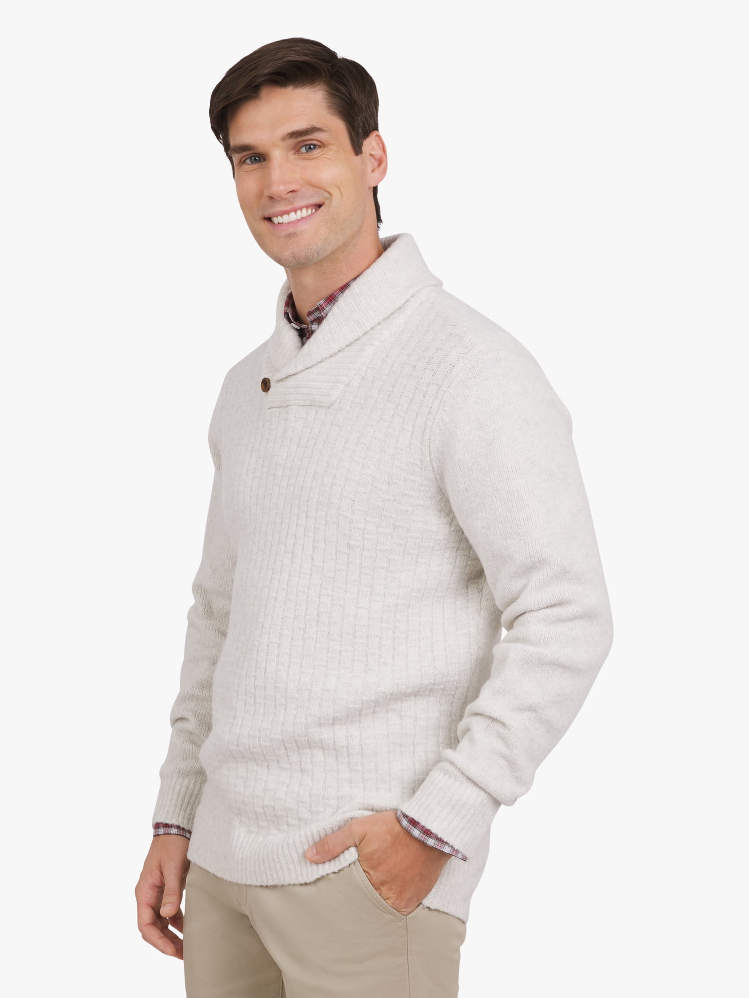 Chaps Men's & Big Men's Ottoman Cowl Neck Sweater, Sizes S-3XL
