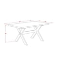 thumbnail image 6 of East West Furniture X-Style 6-piece Wood Dining Set in Linen White/Cream, 6 of 8