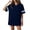 256#Navy, variant on American Football Jerseys for Men Unisex Replica Plain Workout Sport Game Shirts Casual Outwear Red L
