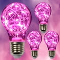 thumbnail image 1 of Bombilla LED rosa decorativa HOWORR, 2 W, E26, paquete de 4, 1 of 6