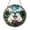 Acrylic 3.5 Inch, variant on Polar Bear Pair Glass Style Suncatcher Window Hanging, Floral Wildlife Art Panel, Decorative Ornament Accent Gift