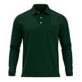 thumbnail image 5 of FchengtaiS Men's Long Sleeve Golf Shirts 3-Button Turndown Collar T-Shirts Fall Winter Casual Athletic Workout Tops, 5 of 8