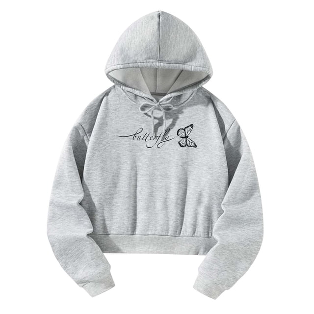 Sudadera con capucha para mujer, otoño e invierno, elegante sudadera con capucha y cordón corto XL