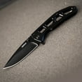 thumbnail image 6 of Dispatch 3.94” 8Cr Folding Pocket Knife with Clip for Everyday Carry, Plain Edge Blade with Black Titanium Coating, Gifts for Men, 6 of 7