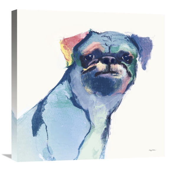 Global Gallery Avery Tillmon 'Snug Watercolor Pastel' Canvas Wall Art