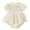 Beige, variant on Qmyliery Baby Girls Rompers Dress Ruffles Collar Short Sleeve Lace Skirt Hem Infant Bodysuits Jumpsuits 3 6 9 12 Months